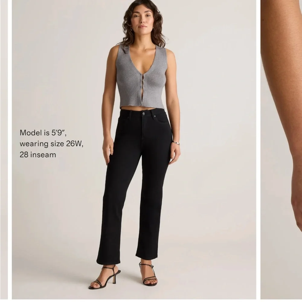 {QUINCE} Bella Straight-Leg Jeans 26x26 - Picture 2 of 12
